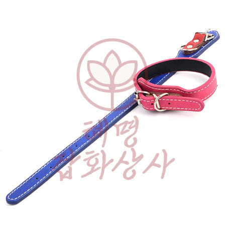혜명몰협력사 애견목줄 강아지가죽목줄 애견줄 클래식 예쁜목줄 강아지산책줄