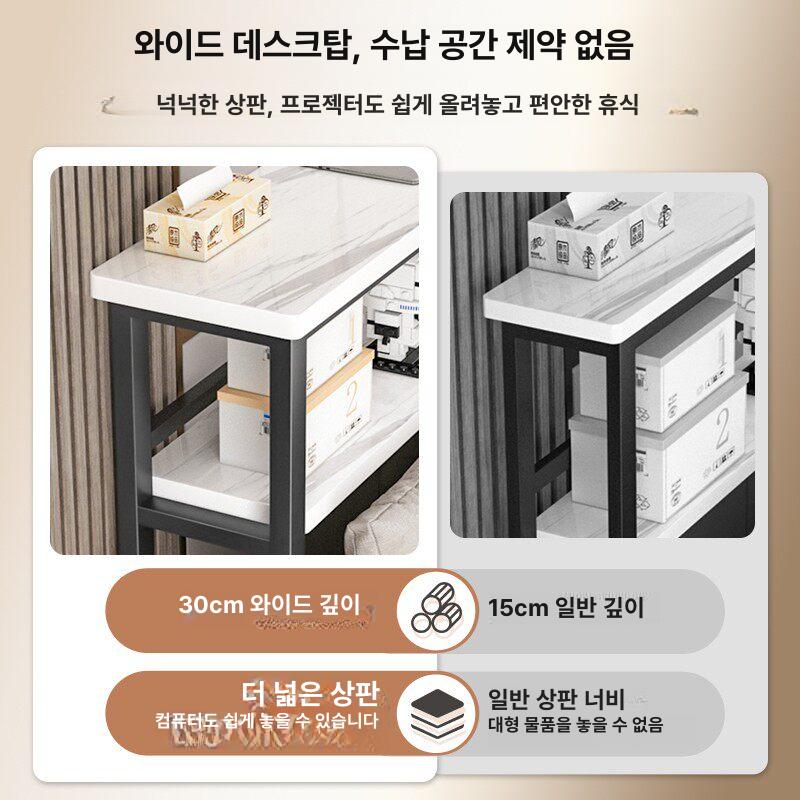 틈새테이블 폭좁은 테이블 거실 탁자 소파 카페 슬림형 공간활용 협탁 사이드 - 상세 이미지 3