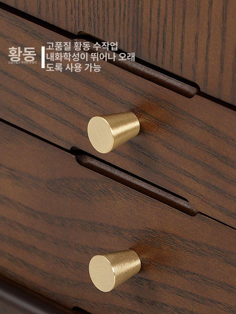 좌식 미니 경대 원목 접이식 거울 화장품 정리함 보석함 서랍형 수납 박스 고가구 엔틱 파인콘 대형 화장품 보석함 - 상세 이미지 5