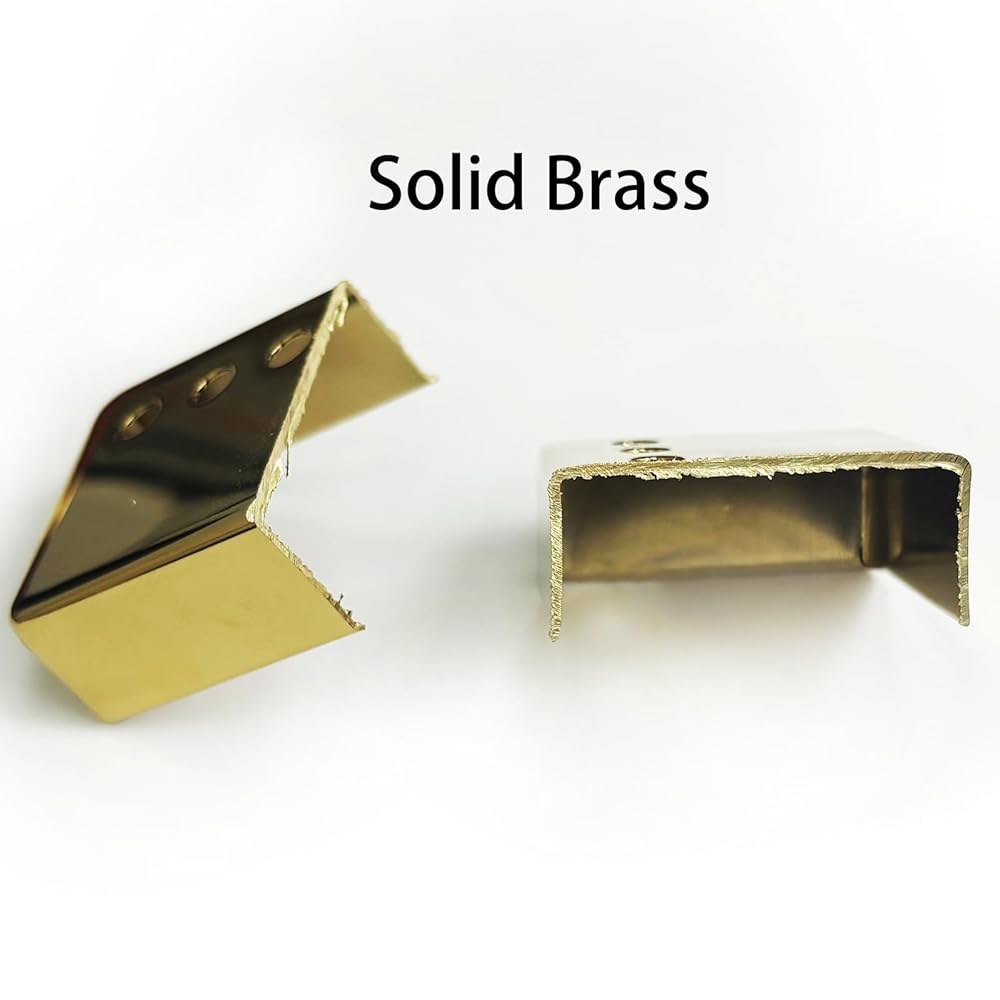 OVSAL 2 PCS 브라스 험버커 기타 픽업 커버 넥 브릿지 50mm/52mm 폴 스패싱 레스폴 일렉트릭 기타(골드)용 전기 Black - 상세 이미지 2