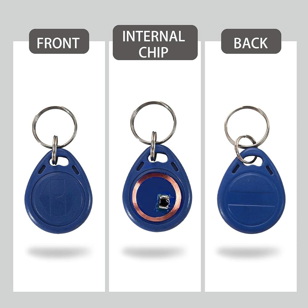 20Pcs T5577 쓰기 가능 RFID 카드 재작성 125kHz 빈 키 포브 블루 비접촉식 근접 1386 1326 H10301 형식 리더 라이터 및 접근 제어 시스템과 호환됨 - 상세 이미지 3