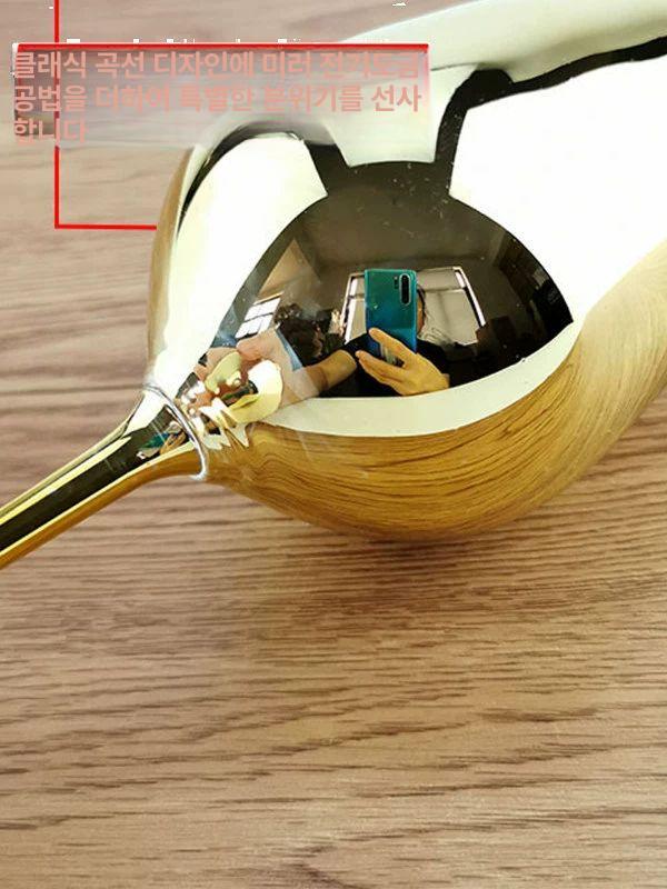 메탈릭 금색 와인잔 샴페인잔 휴대용 파티 피크닉 야외용 고급 금색와인잔 - 상세 이미지 3