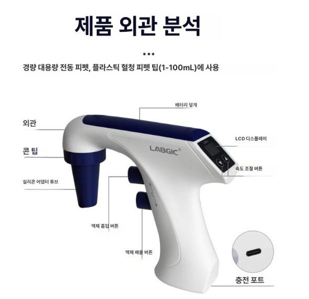 SCILOGEX 전동 이동식 피펫 대용량 L-EPS-1 대용량 전동 피펫 (단품) - 상세 이미지 2
