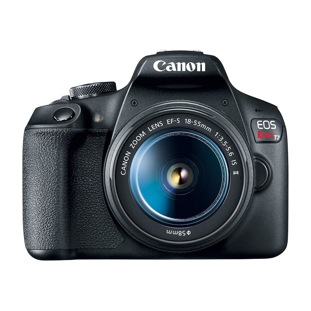 18-55mm 렌즈가 장착된 캐논 EOS 레벨 T7 DSLR 카메라(블랙) (갱신) 5 Standalone - 상세 이미지 3
