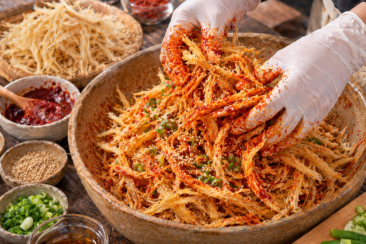 (다용도 활용가능) 황태실채 북어실채 먹태채로도 활용 가시제거황태채 750g, 1개 이미지 6