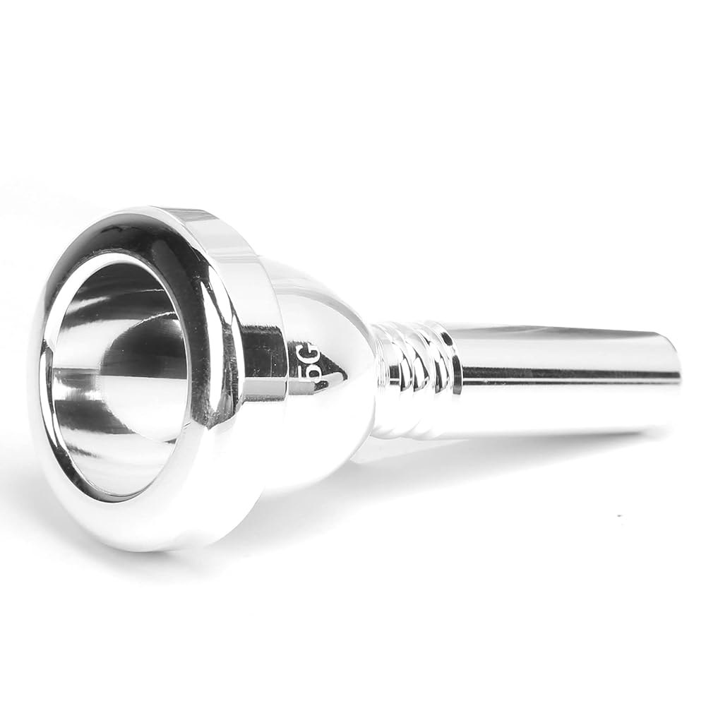 12.7mm 5G 트롬본 마우스피스, 유포늄 마우스피스 작은 샹크 초보자용 테너(실버) Gold - 상품 이미지