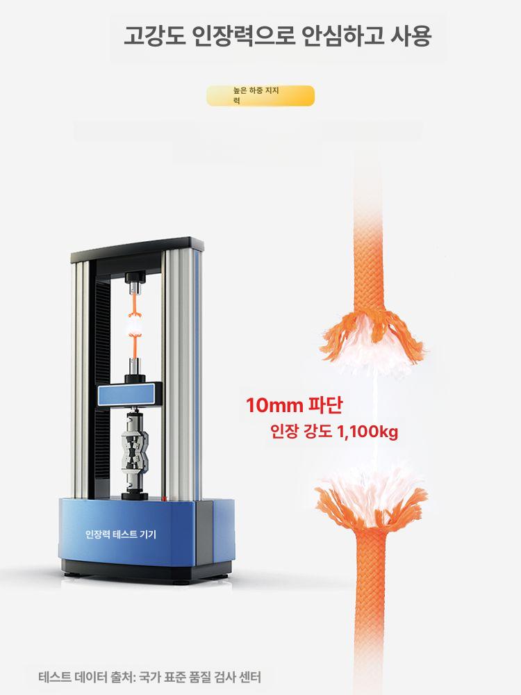 안전로프 로프 등산용 와이어 작업 외벽 고소작업 산악 등반 고소 등산용로프 아웃도어 전신 - 상세 이미지 3