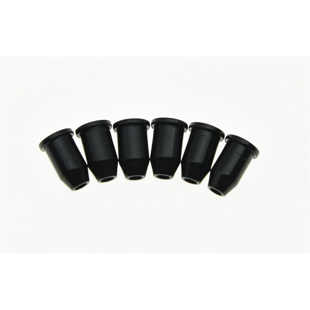 텔레캐스터/텔레 기타용 블랙 기타 스트링 스루 바디 페룰 1/4(6.35mm) 6개 Black - 상품 이미지