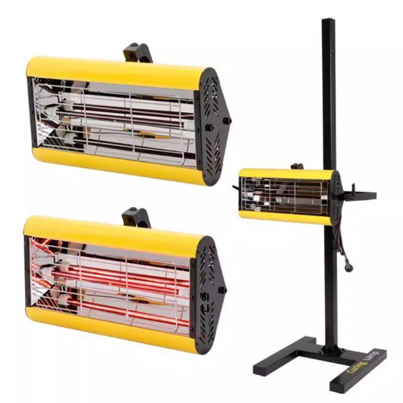 적외선 건조 램프 이동식 도장 건조기 자동차 페인트 1200W - 단일 튜브 300W 이상 - 상품 이미지