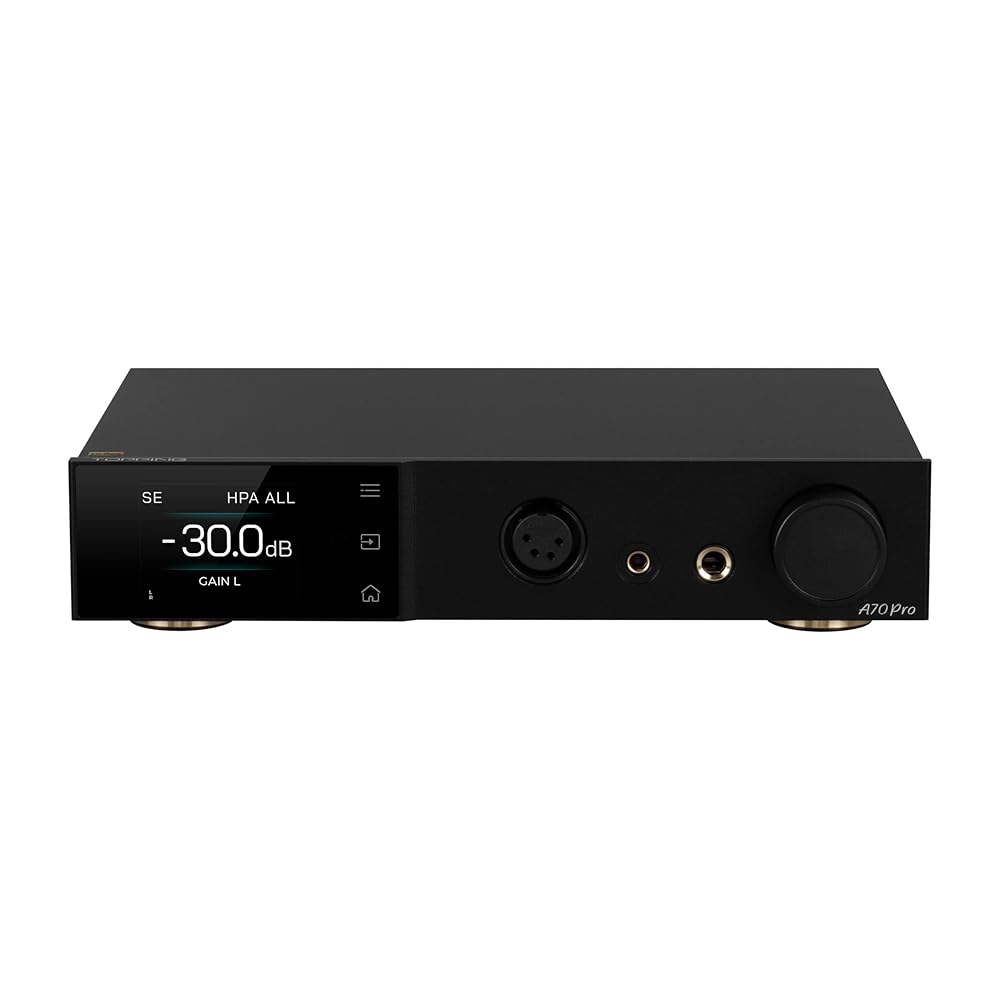 A70 Pro 헤드폰 앰프 및 프리앰프 u2013 17000mWx2 전원 출력, 탕쿠라 모듈, 147dB 다이내믹 레인지, 8개의 볼륨 메모리, 정밀한 R2R 제어, 낮은 왜곡 - 상세 이미지 2