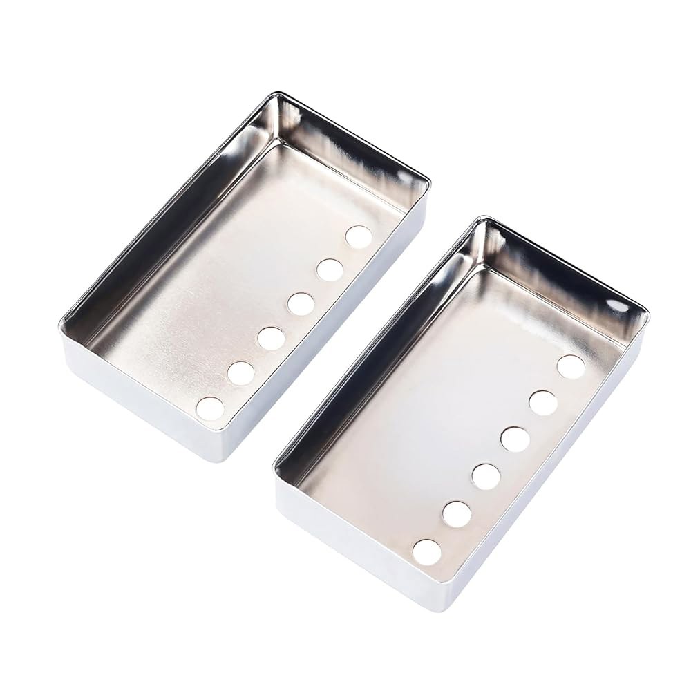 밴웍스 브라스 임페리얼 험버커 커버 49.2mm (1-15/16인치) 기타 픽업 넥 /브릿지 미국산 전기 깁슨 레 폴 팩 2 JT /SYQG-15 크롬 Chrome - 상세 이미지 3