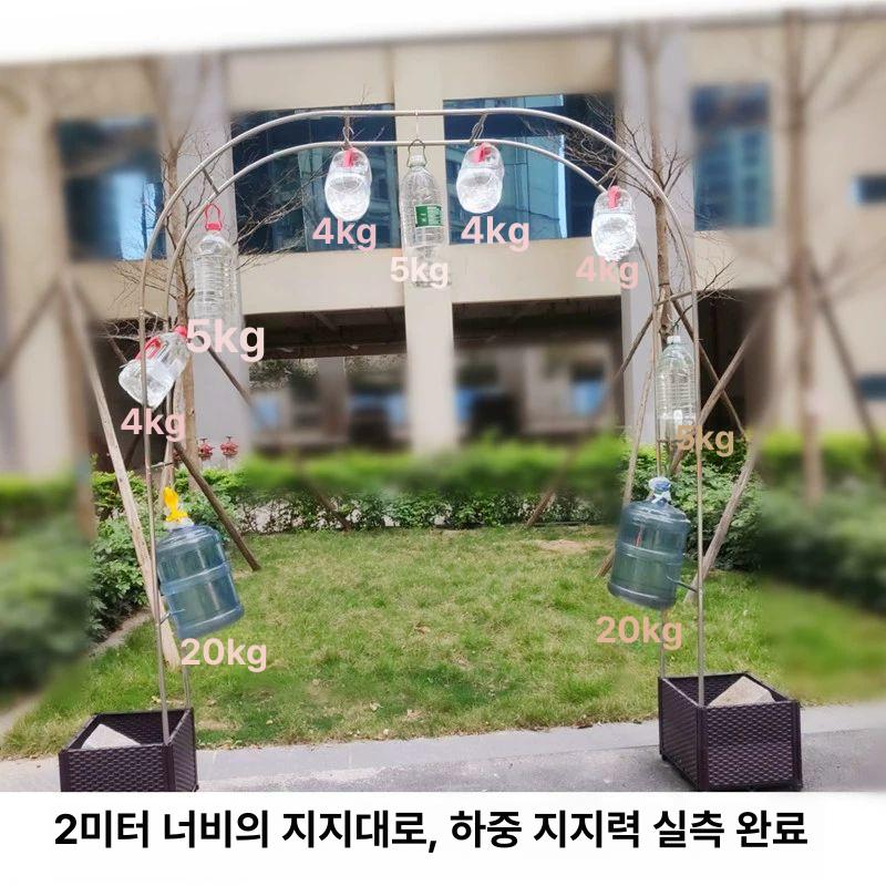 스테인레스 아치 웨딩 대문 덩굴 장미 프레임 지지대 금속 스테인리스 결혼식 포토존 무대 - 상세 이미지 3