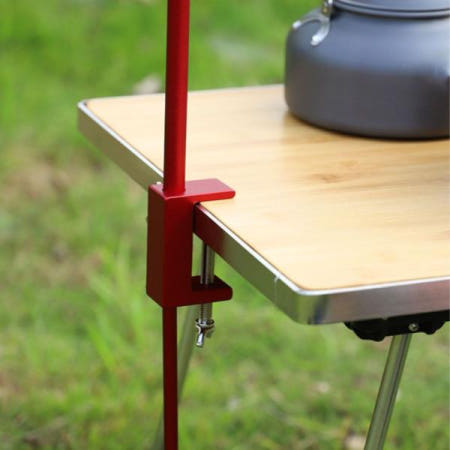 감성캠핑 접이식 거치대 캠핑 테이블 랜턴 블랙