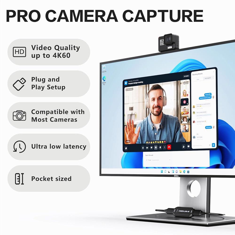 VIXLW 캠 링크 4K u2013 외부 캡처 카드, 웹캠으로서의 DSLR 캠코더 액션캠, HDMI에서 USB 3.0, 4K60 / 1080p120으로 만나다 스트림 녹음, OBS - 상세 이미지 2