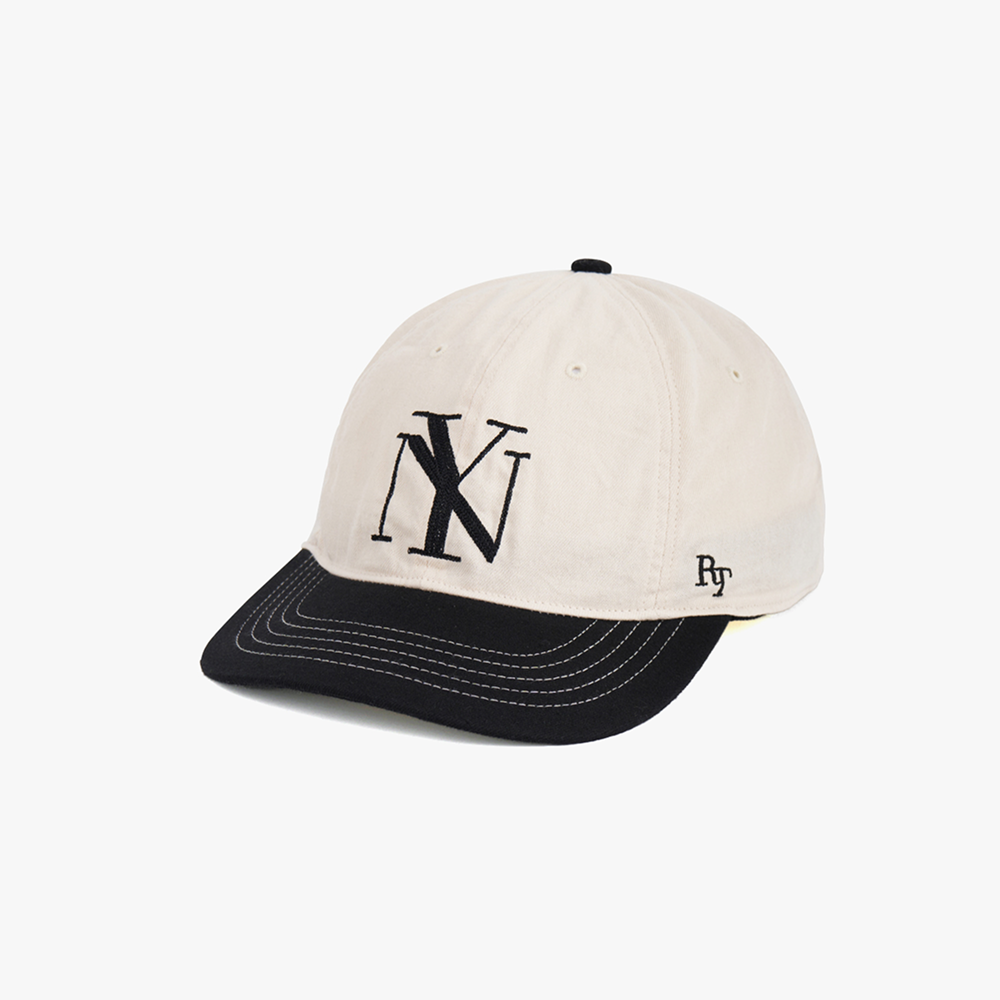 라운드트랙 Cotton NY Logo Cap_beige/black - 상세 이미지 2
