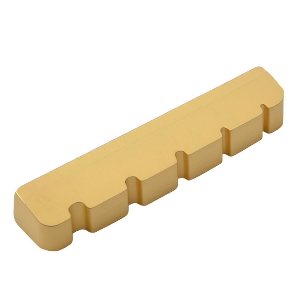 DIAO79NI 1Pcs 5 스트링 브라스 기타 너트 사전 슬롯 탑 45mm x 6mm 8.8mm 레스폴 LP SG 스타일 일렉트릭 또는 어쿠스틱 부품 교체 골드와 호환됩니다. - 상세 이미지 3