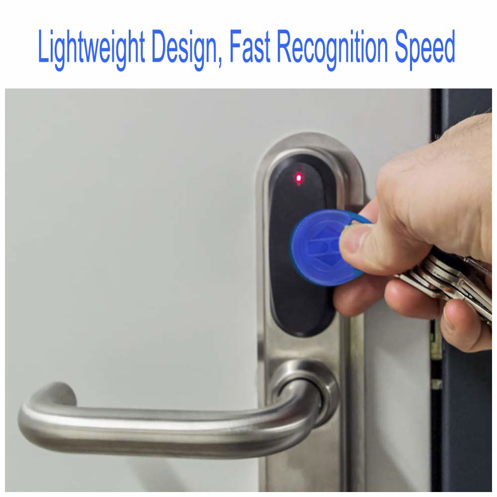JASAG 100pcs 재작성 가능한 UID 스마트 키, Mi-Fare 1K S50 RFID 카드 토큰 NFC 태그 복사본, 13.56MHz ABS 액세스 제어 쓰기 가능 카드, - 상세 이미지 2