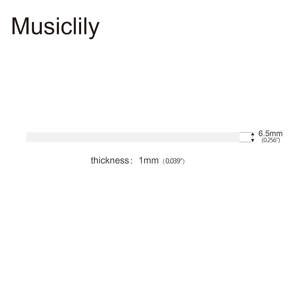 어쿠스틱 클래식 기타를 위한 Musicly Basic ABS 플라스틱 기타 바인딩 1650x6.5x1mm, 아이보리 Iovry - 상세 이미지 2