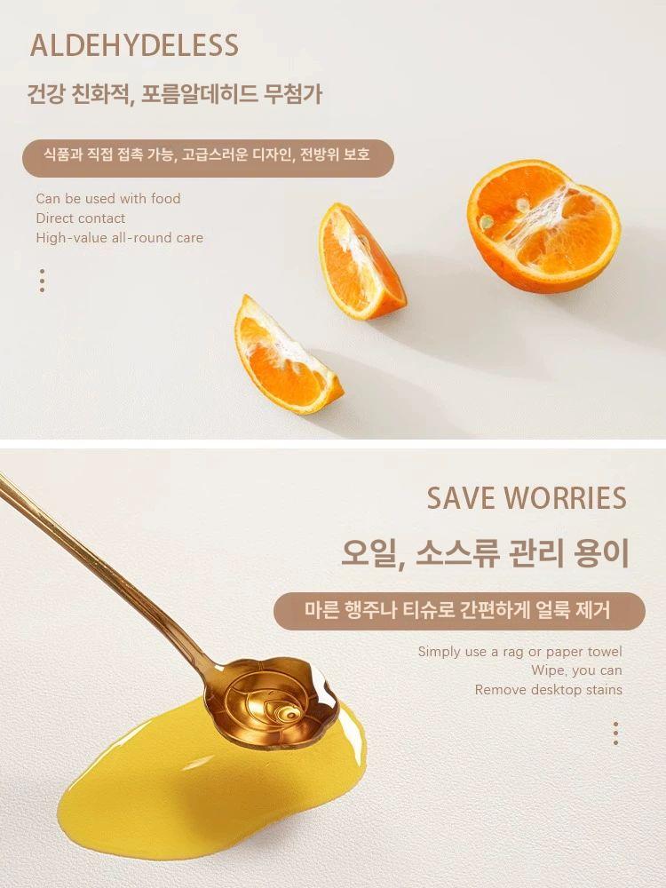 대형 실리콘 오염방지 매트 논슬립 방수 방유 덮개 다용도 테이블패드 대형실리콘매트 - 상세 이미지 5