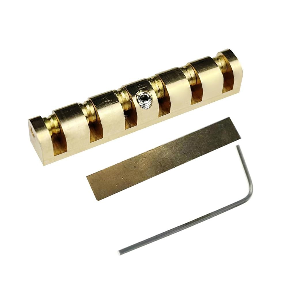 로질로 43mm 높이 조절 가능한 브라스 롤러 기타 너트 메탈 LP, 레스폴 LP SG 스타일 일렉트릭 또는 어쿠스틱 기타용 - 상세 이미지 2