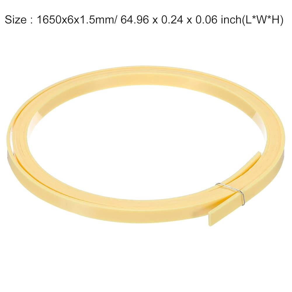 어쿠스틱 클래식 기타 옐로우 2팩용 메카닉시 플라스틱 바인딩 퍼플링 스트립 1650x6x1.5mm 엣지 트림 1650x2x0.5mm White - 상세 이미지 2
