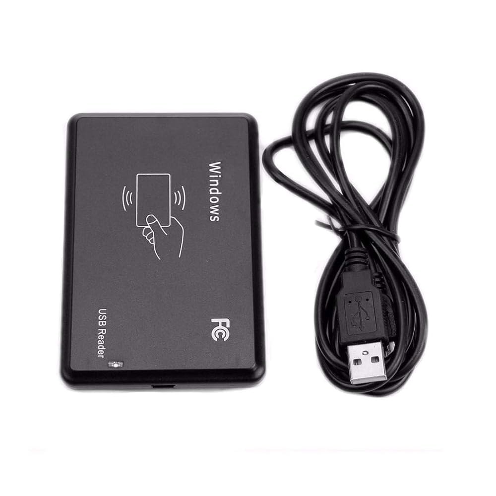 HiLetgo 125KHz EM4100 USB RFID ID 카드 리더 스와이프 플러그 앤 플레이 케이블 첫 10자리 (125KHz 카드만 읽음, IC 카드는 읽을 수 없음. 제품 - 상품 이미지