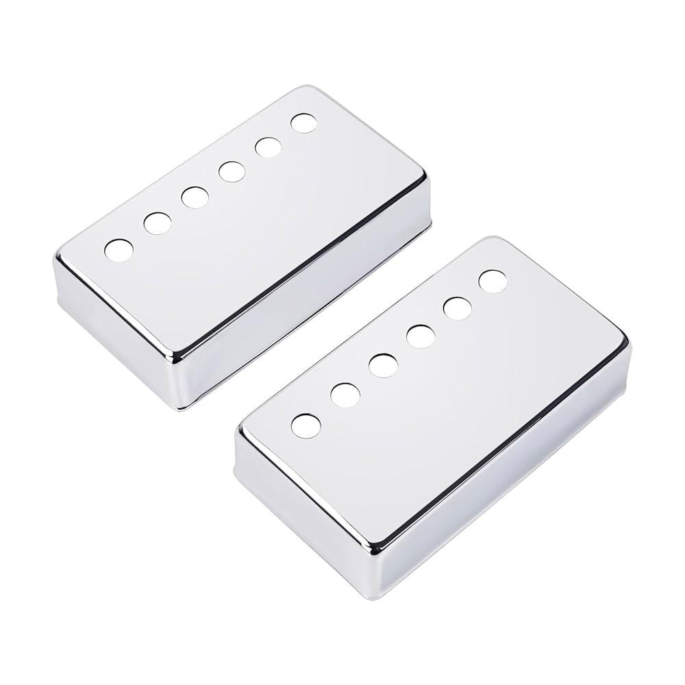 밴웍스 브라스 임페리얼 험버커 커버 49.2mm (1-15/16인치) 기타 픽업 넥 /브릿지 미국산 전기 깁슨 레 폴 팩 2 JT /SYQG-15 크롬 Chrome - 상품 이미지