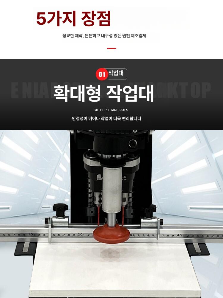 경첩 보링기 경첩 드릴 문짝 타공 목재 가이드 찬장 드릴 소형 목공 펀칭 작업 공구 - 상세 이미지 4