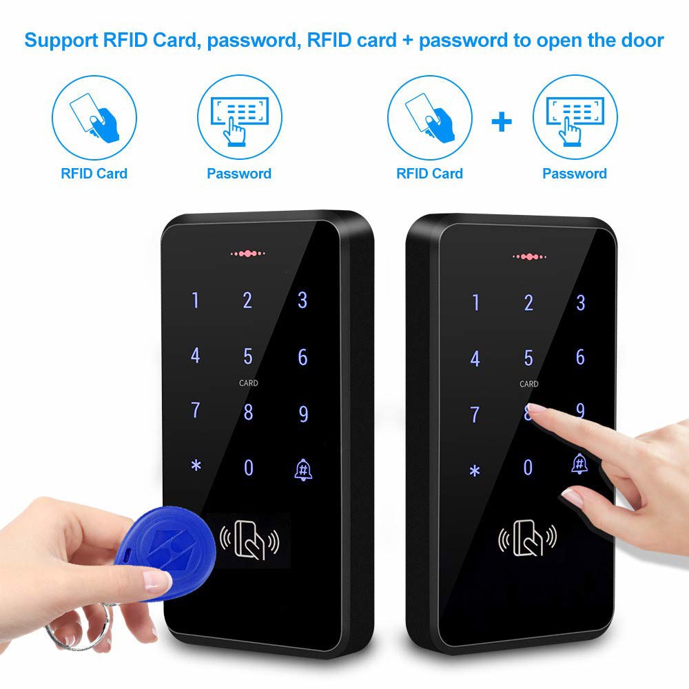 HFeng RFID 출입 통제 시스템 키트 야외 IP68 방수 키패드 + NC 고장 안전 전기 스트라이크 잠금 장치 DC12V 전원 공급 10pcs 125KHz EM4100 키포브 - 상세 이미지 3