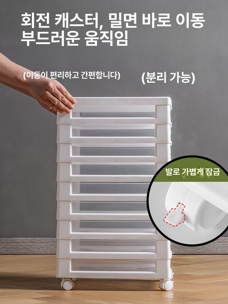 이동식 서류정리함 A4 정리함 수납장 문서 파일 트레이 서랍 - 상세 이미지 5