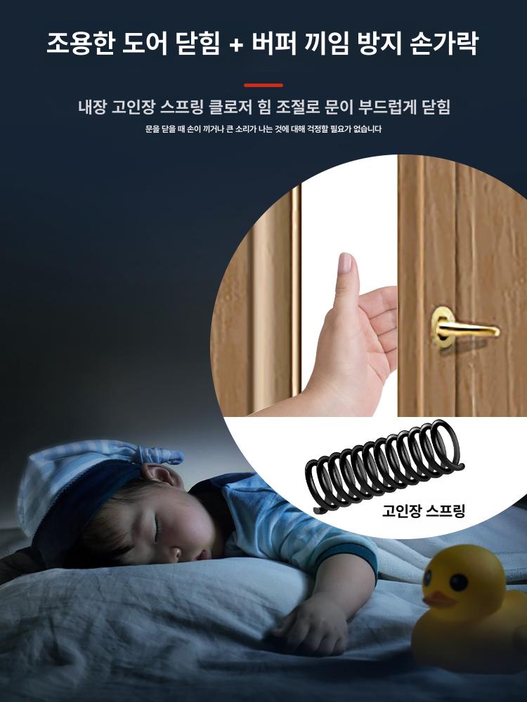 문개폐 자동 닫힘 방화문 제어 속도 현관문 클로저 장치 도어 와이어 유압식 - 상세 이미지 3