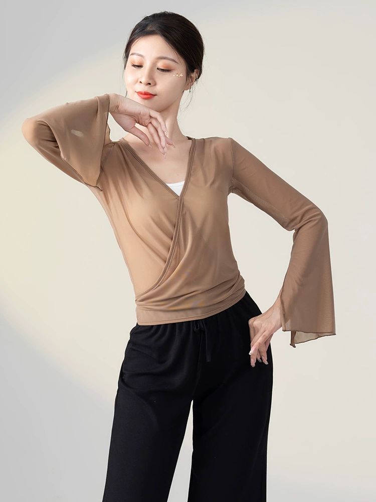 한국 무용 저고리 어른 한복 시스루 워십복 상의 현대 - 상세 이미지 5