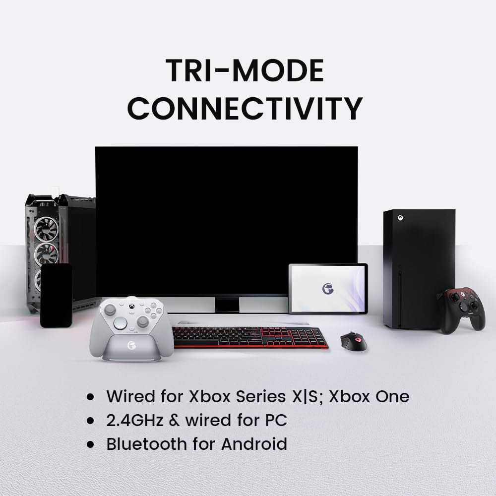 Xbox Series X|S, One용 GameSir G7 Pro 유선 컨트롤러, TMR 스틱이 있는 PC 및 Android용 무선 게임패드, 홀 효과 아날로그 트리거, 1000H - 상세 이미지 2