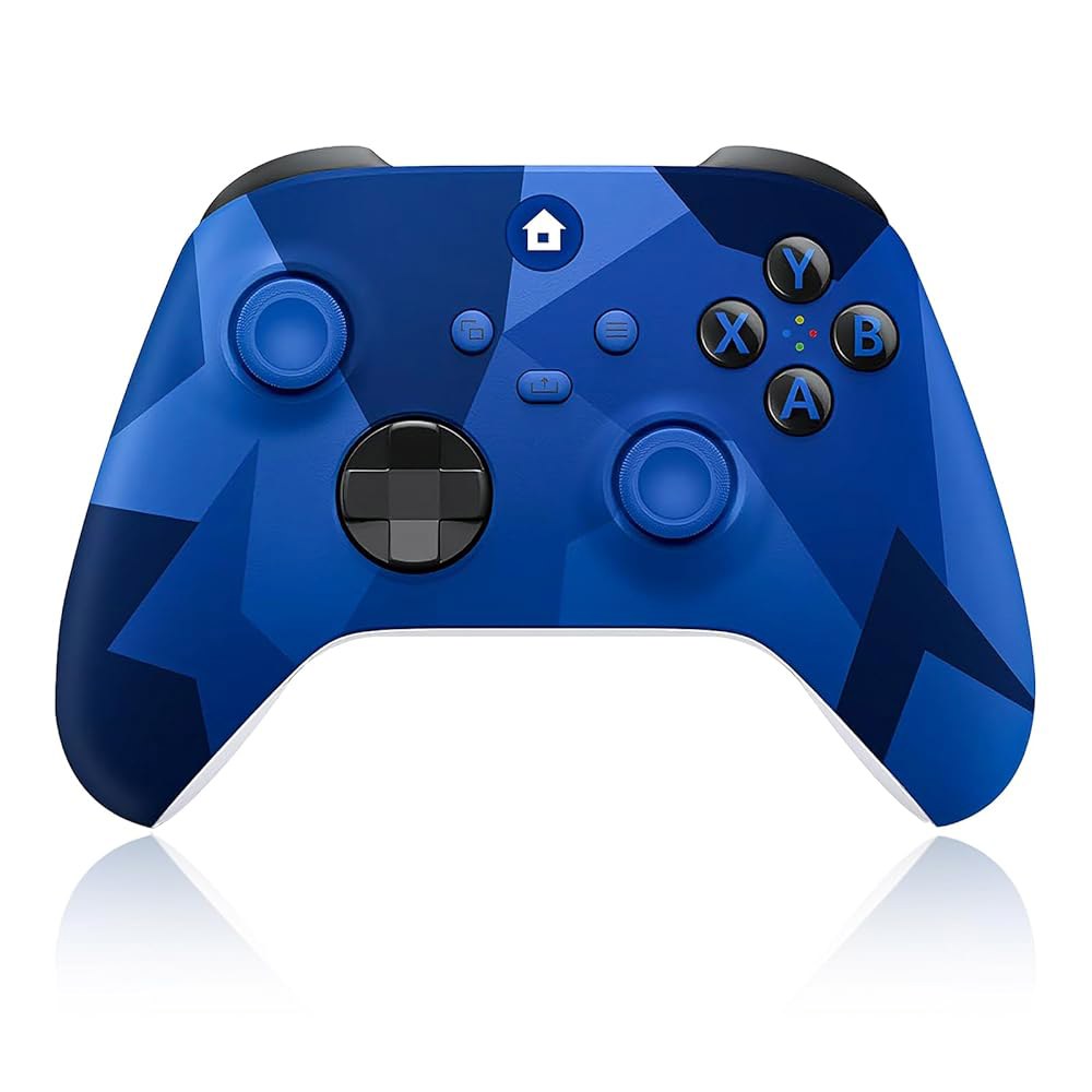 Xnmbbyzl Xbox One 컨트롤러, /One X Series /S /PC 및 3.5mm 오디오 잭, 2.4GHz 무선 어댑터 Camo Blue와 호환되는 컨트롤러 - 상품 이미지