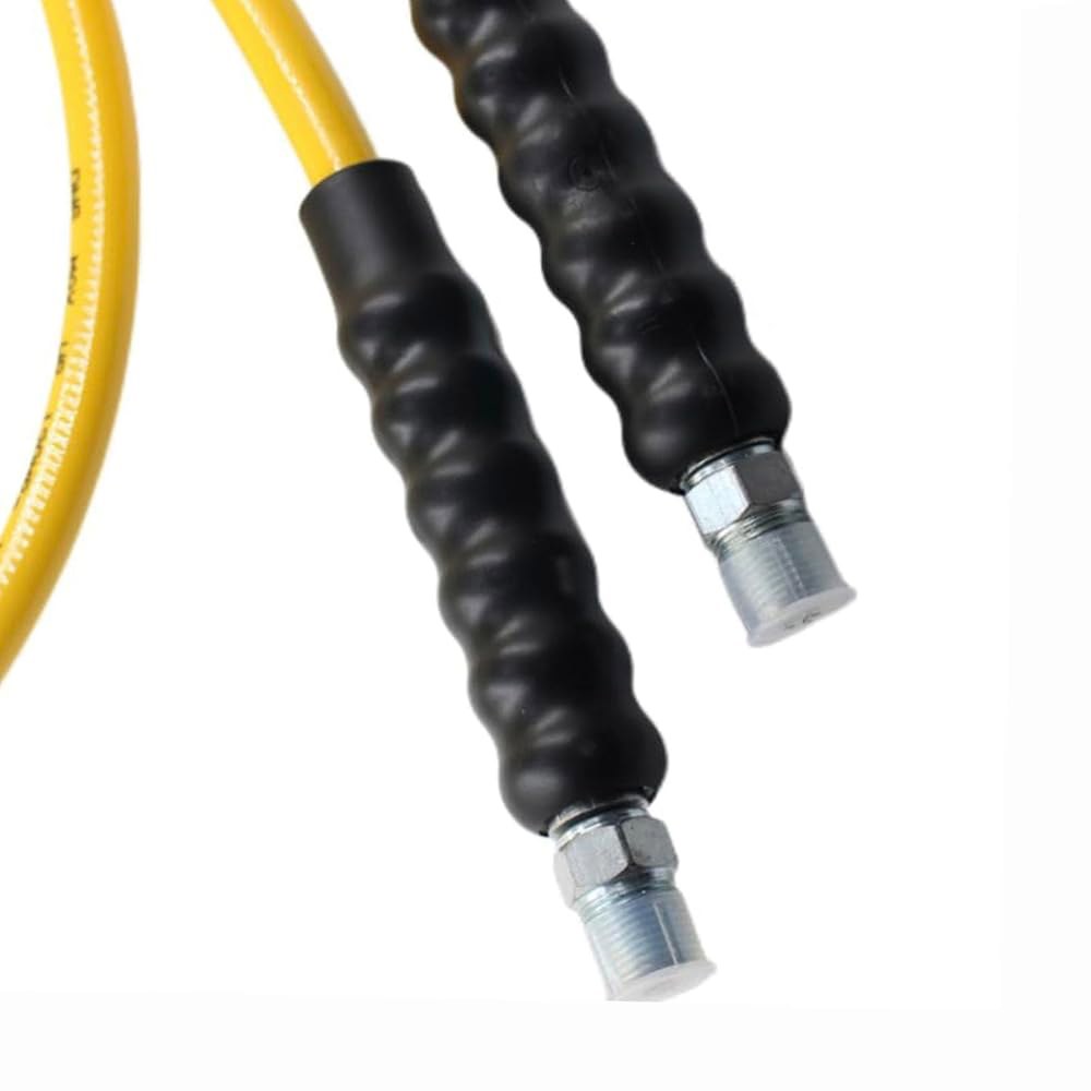 10000psi 고압 유압 호스, 1/4인치 ID x 6피트 산업용 압력 CH-604 커플러, 3/8인치 스레드 호스 어셈블리, 72인치, NPTF, 경량 - 상세 이미지 3