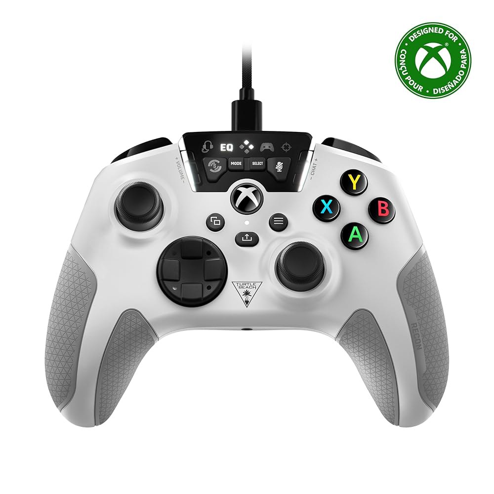 터틀 비치 리콘 컨트롤러 유선 게임 컨트롤러, Xbox 시리즈 X, S, One 및 Windows용으로 공식 라이선스 - 오디오 향상, 리매핑 가능한 버튼, 초인적 청각 u2013 - 상품 이미지