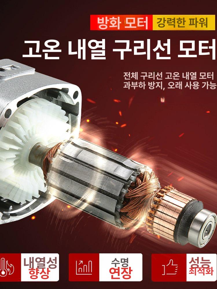 전동 소형연마기 드로잉 연삭기 그라인더 휠 탁상 와이어 산업용 샌딩기 스텐 사포 - 상세 이미지 2