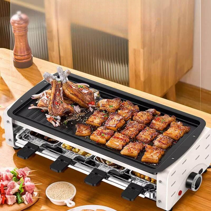 전기 그릴 다기능 업소용 핫도그 자동 철판 소고기 휴게소 바비큐 꼬치 생선구이팬 기계 팬 - 상품 이미지