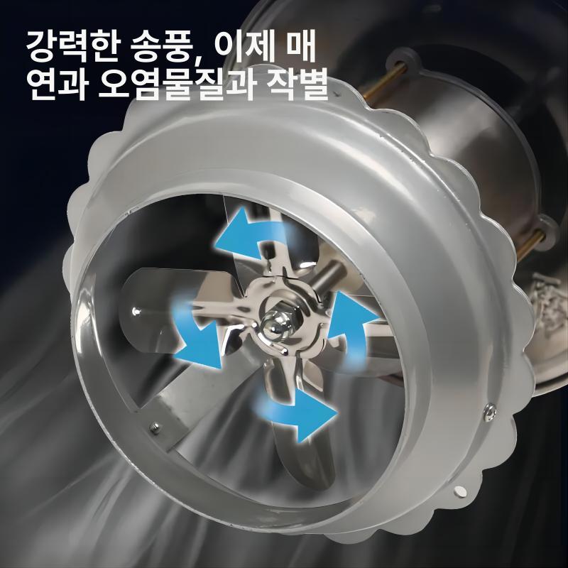스텐 굴뚝 배기팬 배연 환기구 배출기 벤츄레이터 커버 환풍기 화목 후드 - 상세 이미지 3
