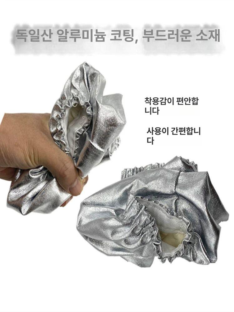 용접 토시 화상 단열 알루미늄 팔토시 방지 고온 - 상세 이미지 5