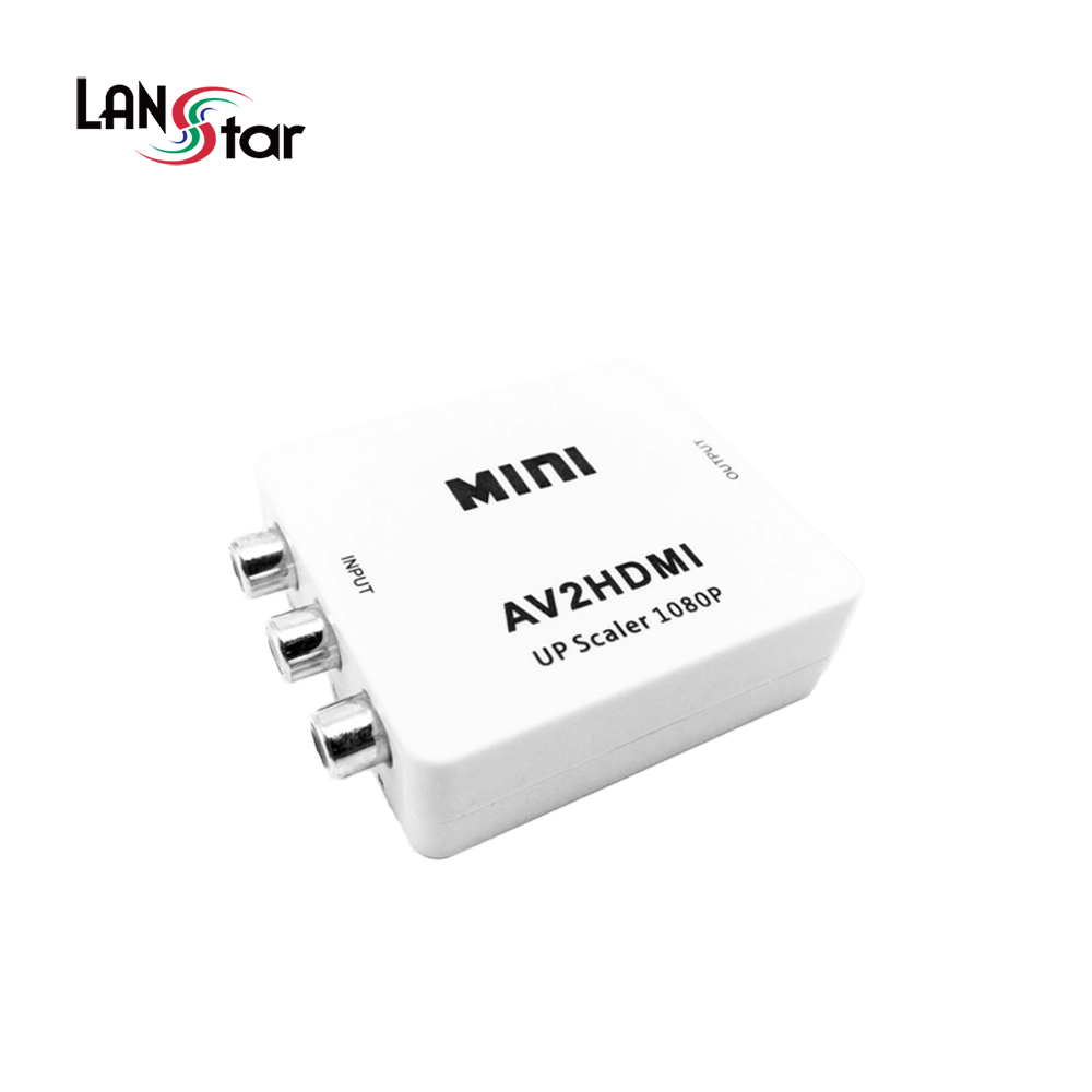 랜스타 LS-AV2HD AV컨버터 3RCA to HDMI 1080P 지원 양방향 불가 - 상품 이미지