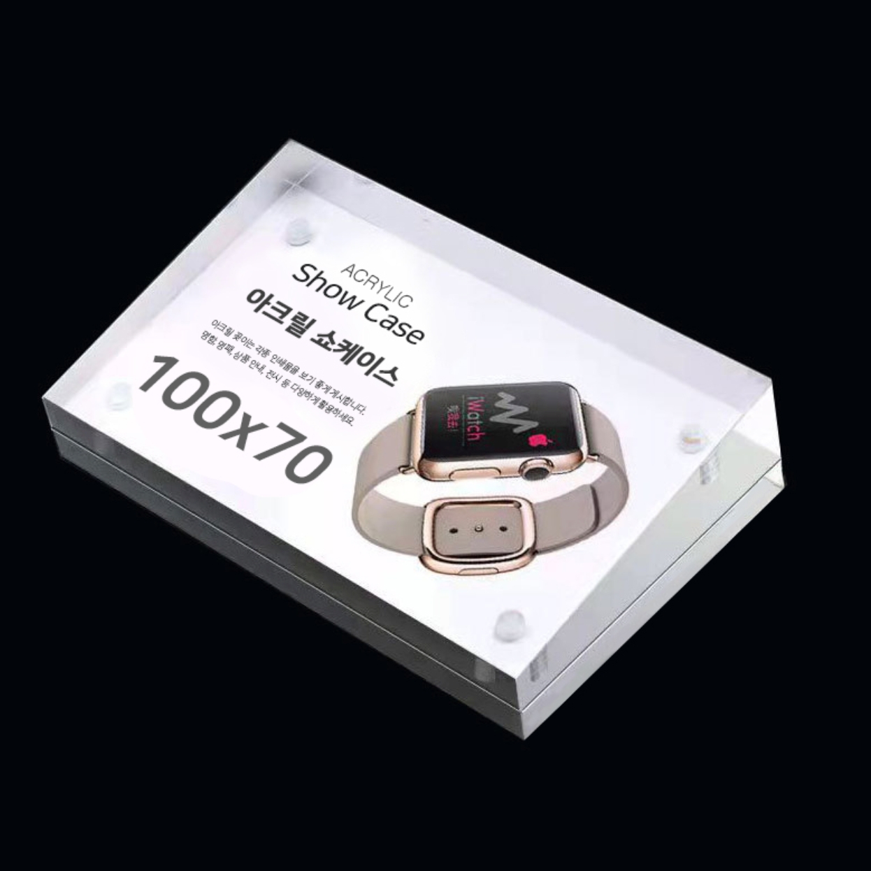 경사형아크릴프레임 자석아크릴쇼케이스 전자기기매장디스플레이 100x70 - 상품 이미지