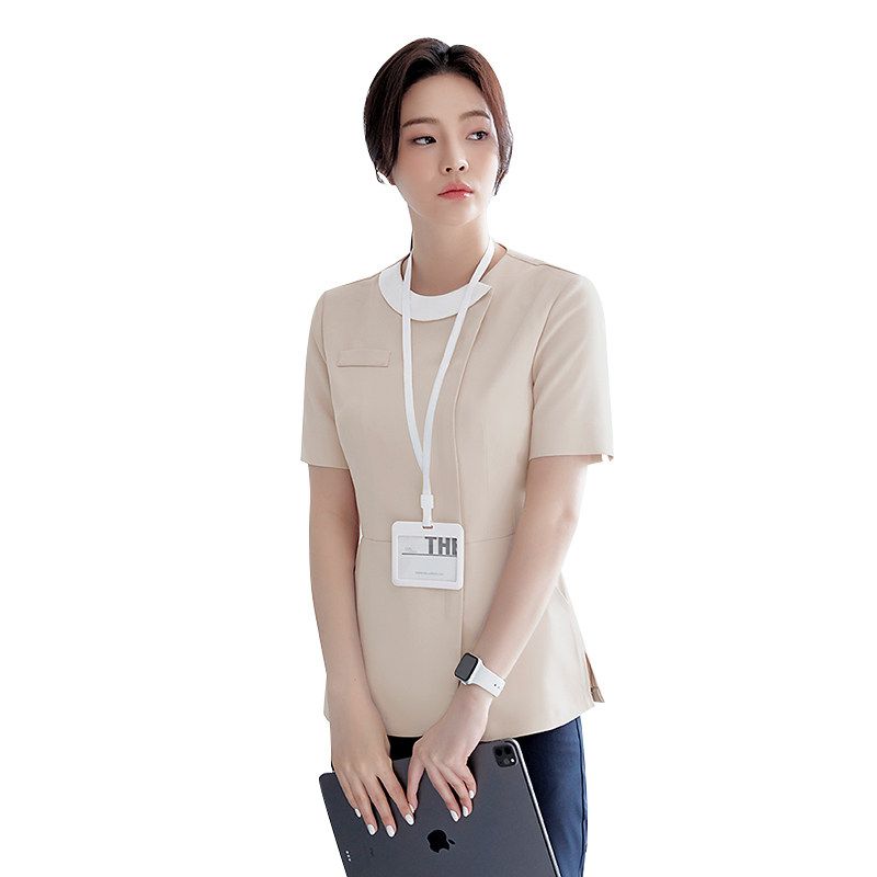 뷰티샵 유니폼 에스테틱 에스테틱유니폼 관리사가운 피부샵 마사지 근무복 - 상세 이미지 4