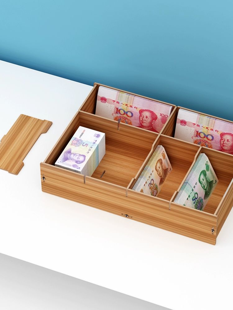 잔돈 구분 동전 정리 서랍 돈상자 은행용 박스 돈 칸막이 수납함 지폐 계산대 - 상세 이미지 3