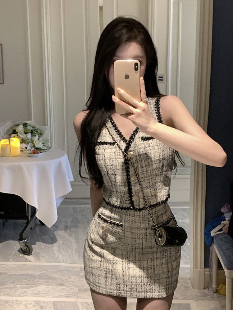 여성스커트투피스 세트 탑 미니 치마 튜브 롱스커트 여성 섹시한 스커트 롱 - 상세 이미지 2