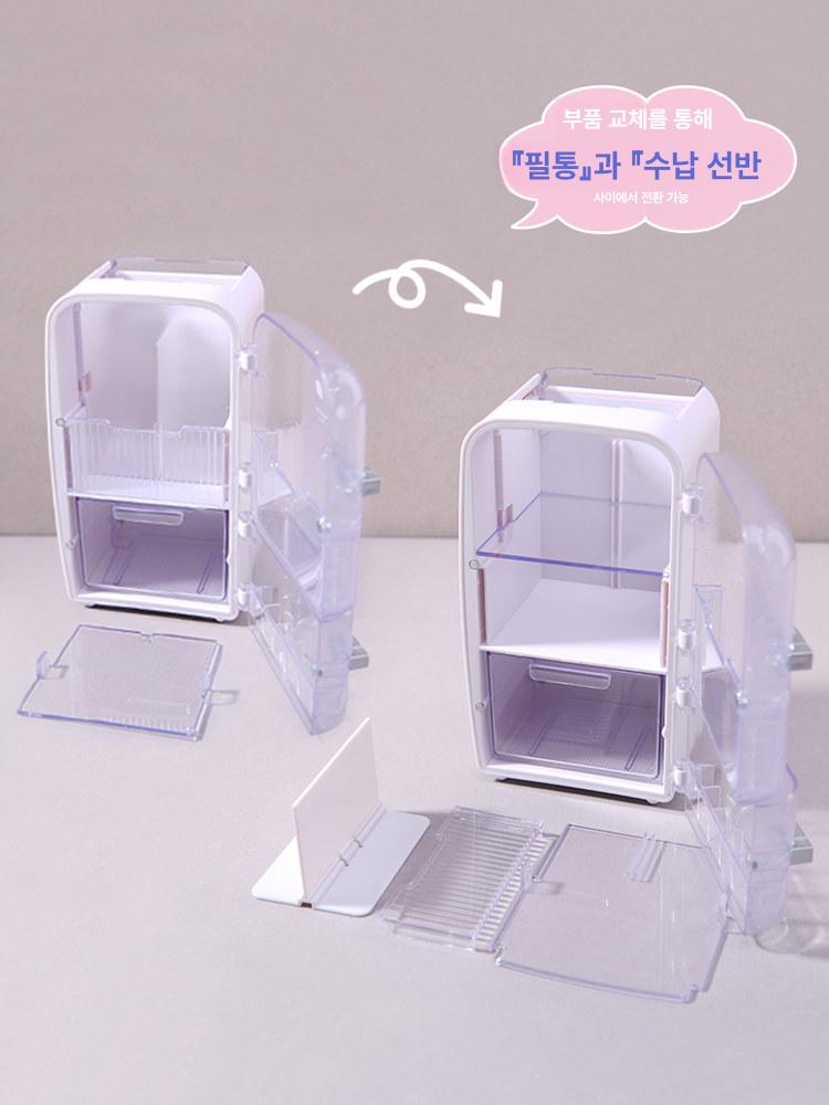 냉장고 필통 사무실 투명색 색연필 꽂이 레트로 소품 오거나이저 - 상세 이미지 3