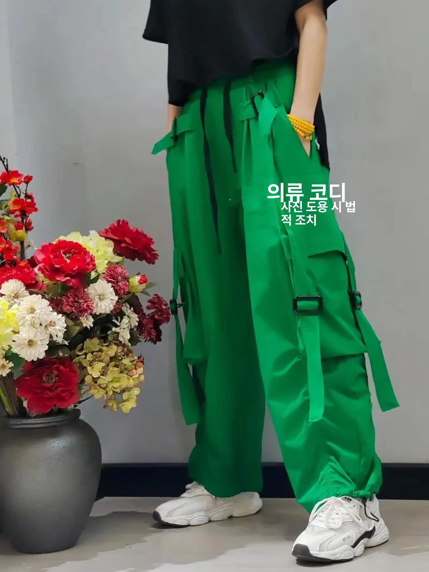 무대 스트리트 의상 재즈 팬츠 연습복 공연 셔플 댄스복 캣워크 댄서복 - 상세 이미지 3