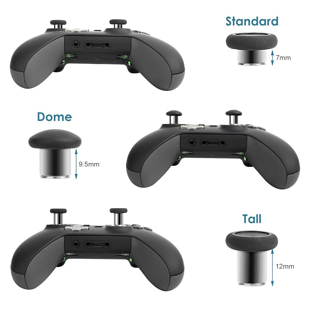 Xbox Elite 1 컨트롤러용 톰신 교체 엄지스틱, 6 in One 컨트롤러 시리즈 1로 마그네틱 조이스틱 교체(모델 1698에만 적합, 엘리트 2 컨트롤러에는 적합하지 않음) - 상세 이미지 3