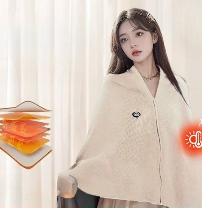 담요 온열 발열 야외 캠핑 사무실 전기 무릎이불 어깨담요 - 상품 이미지