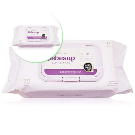 쌍문상회 지금 필요한 베베숲 아기물티슈 프리미어 70매 캡형 6입